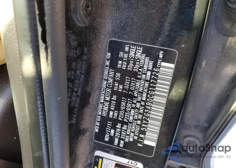 2012 Hyundai Santa Fe Gls z USA, uszkodzony, nr VIN 5XYZG3AB0CG117726